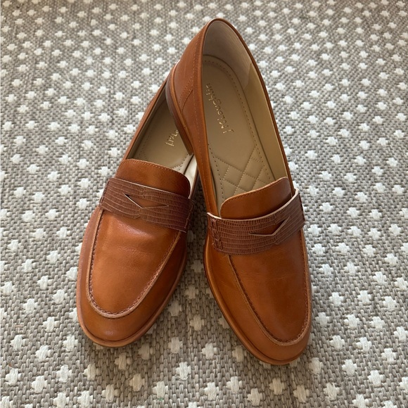 J. McLaughlin Shoes - J. McLaughlin Concetta Leather Loafers Toasted Nutmeg/Brown